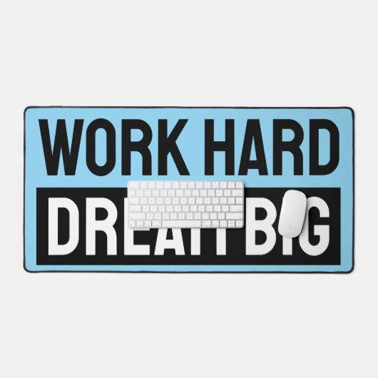 Hard werken Dream Big Blue Bureaumat (Keyboard & Muis)