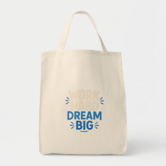 Hard werken Dromen Grote Canvas tas