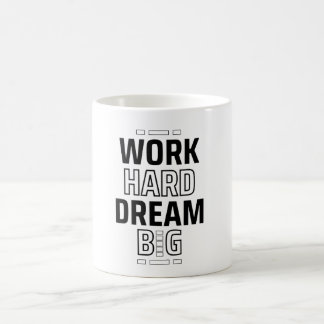 Hard Werken Droom Groot Motivatie Truckerhoed | In Koffiemok