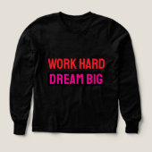 Hard Werken Droom Groot Motiverende Hustle Citaat (Voorkant)