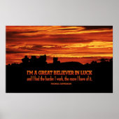 hard werken en Posters afdrukken (Voorkant)