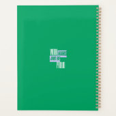 Hard werken en wees trots, Motiverende quote Planner (Achterkant)