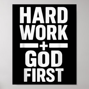 Hard werken God eerste gedurfde uitspraak Christel Poster