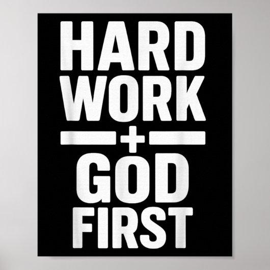 Hard werken God eerste gedurfde uitspraak Christel Poster (Voorkant)
