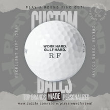 Hard Werken Golfen Hard Leuke Typografie Monogram