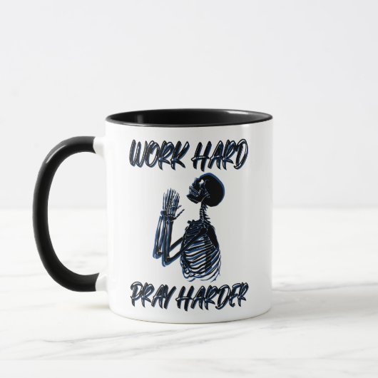 Hard Werken Harder Bidden Mok (Links)