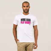 hard werken harder t-shirt (Voorkant volledig)