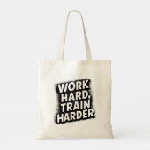 hard werken harder trainen tote bag (Achterkant)