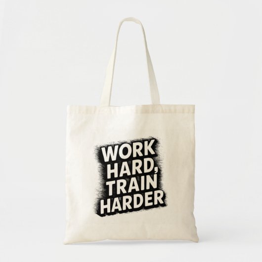 hard werken harder trainen tote bag (Voorkant)