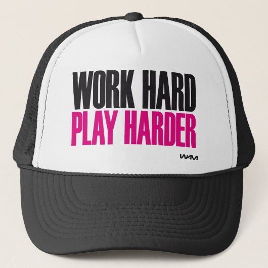 hard werken harder trucker pet (Voorkant)