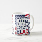 Hard werken, hoog opgeleid en succesvol... koffiemok (Voorkant rechts)