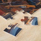 Hard werken in de winkel legpuzzel (Zijkant)