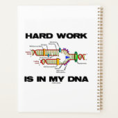 hard werken in mijn DNA-Humor voor moleculaire bio Planner (Achterkant)