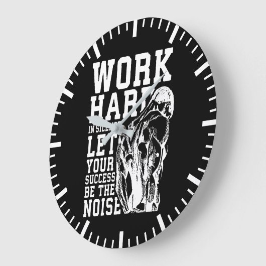 Hard werken in stilte - gym, workout, buikbouw grote klok (Hoek)