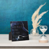 Hard werken in stilte - Succes - Wolf Motivatie Fotoplaat (Insitu)