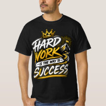 Hard werken is de weg naar succes Motivational Typ