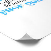 Hard werken is een effectieve manier om je doel te poster (Hoek)