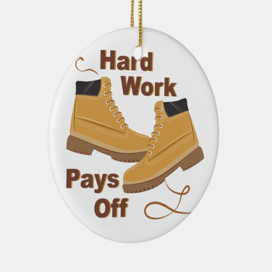 hard werken keramisch ornament (Rechts)