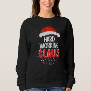 Hard Werken Kerstman Kerst Matching Kostuum Trui