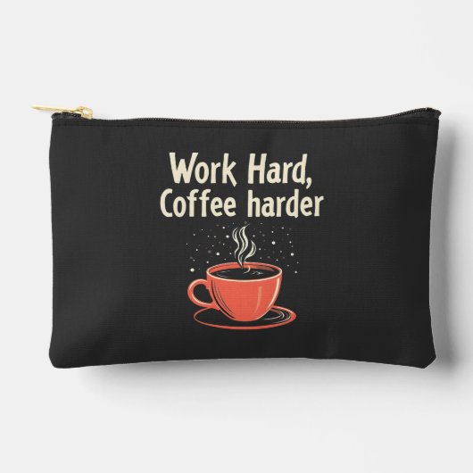 Hard werken Koffie Harder Grappige Cafeïne Liefheb Etui (Voorkant)