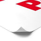 Hard werken loont Inspirerend voetbal Football Poster (Hoek)