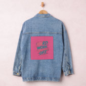 Hard werken loont - Motivatie jeans Denim Jacket (Hangar)