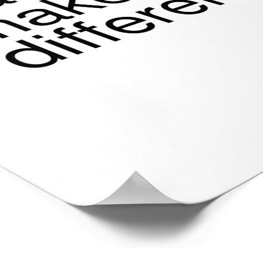 Hard werken maakt het verschil. poster (Hoek)