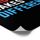 Hard werken maakt het verschil. poster (Hoek)