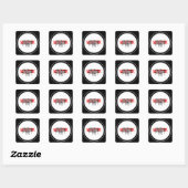 Hard werken Motivatie Vierkante Sticker (Vel)