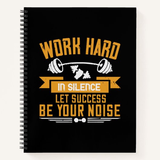 Hard werken notitieboek (Voorkant)