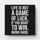 Hard werken om te winnen - Gym, drukte, succes, mo Fotoplaat (Voorkant)