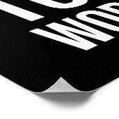 Hard werken om te winnen - Gym, drukte, succes, mo Poster (Hoek)