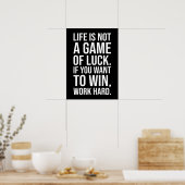 Hard werken om te winnen - Gym, drukte, succes, mo Poster (Keuken)