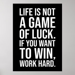 Hard werken om te winnen - Gym, drukte, succes, mo Poster