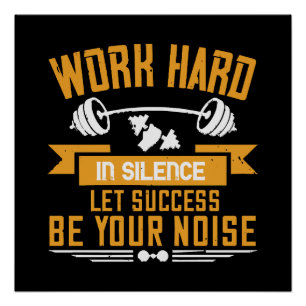 Hard werken perfect poster