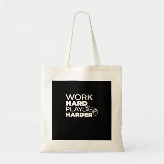 Hard werken Play Hard Classic Essential Tote Bag (Voorkant)