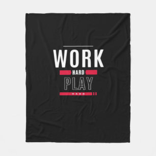 Hard werken Play Hard Classic Viral Fleece Deken