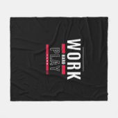 Hard werken Play Hard Classic Viral Fleece Deken (Voorkant (Horizontaal))