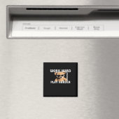 Hard werken Play Hard- Teddy Bear Classic Magneet (Insitu (Vaatwasser))