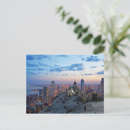 Hard werken Post Kaart voor succes (Staand voorkant)