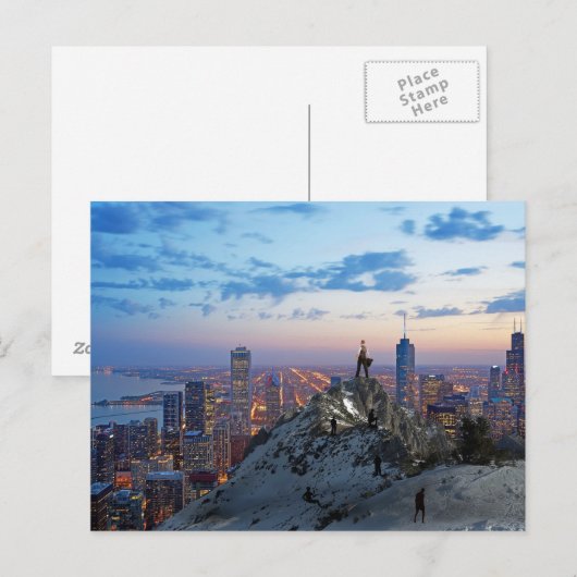 Hard werken Post Kaart voor succes (Voorkant / Achterkant)