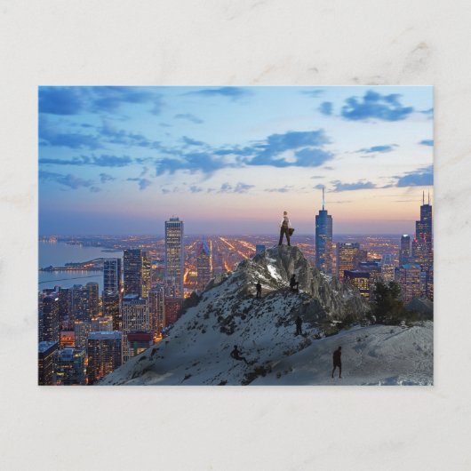 Hard werken Post Kaart voor succes (Voorkant)