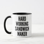 Hard werken Sandwich Maker Mok (Links)