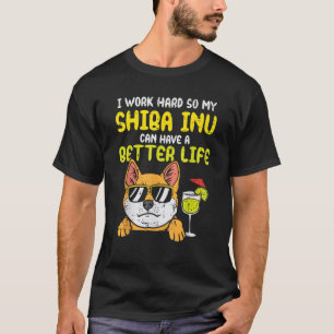 Hard Werken Shiba Inu Betere Leven Grappige Akita T-shirt