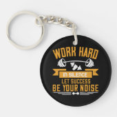 Hard werken sleutelhanger (Voorkant)