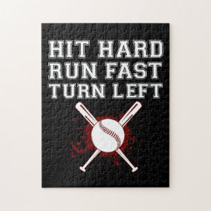  hard werken snel links Baseball Funny Legpuzzel