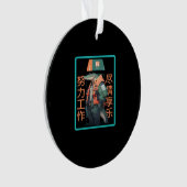 Hard werken Speel zo hard krokodil Ornament (voorkant)