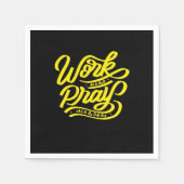 Hard werken Speel zo hard Meme - Dag van de Arbeid Servet (Voorkant)