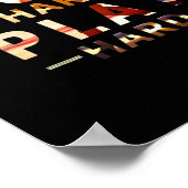 Hard werken Spelen Hard Essential Quote Poster (Hoek)