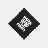 Hard werken Spelen Hard Essentieel Grappig Servet (Hoek)